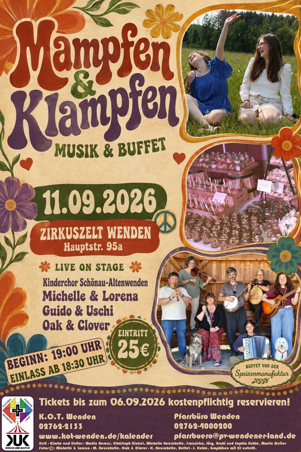 Mampfen und Klampfen Flyer